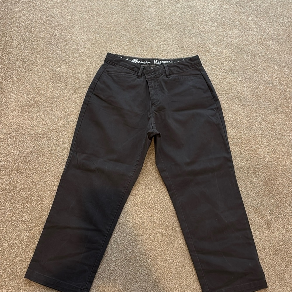Eddie Bauer curvy crop pants, Legend wash stretch, dark gray. Size 6. EUC